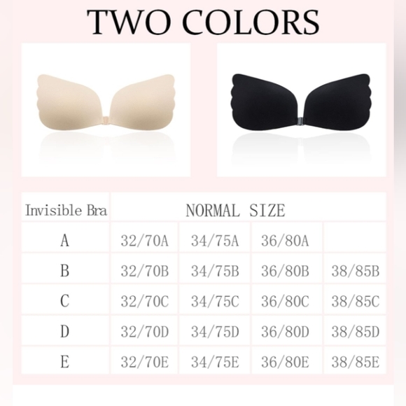 NWT 2 pk Stick On Bras - Picture 7 of 8